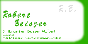 robert beiszer business card